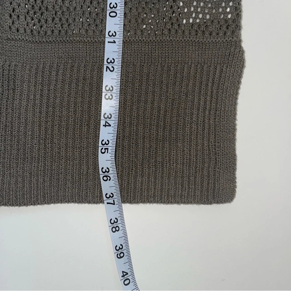 Maurices Olive Green Open Stitch Knit Duster Cardigan Xsmall Women’s - Picture 8 of 11